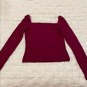 Banana Republic Ribbed Square-Neck Cropped Top